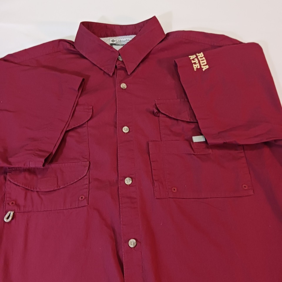 Florida State University FSU Columbia Sportswear PFG Cotton Shirt Men’s Size L Item image 10