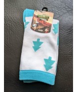 Disney XD Gravity Falls Crew Socks Shoe Sz 9 - 11 Blue White Tree Dipper... - $22.76