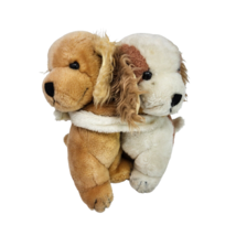 Vintage 1978 Dakin Hugging Puppy Dogs Boy + Girl Stuffed Animal Plush Toy - £44.80 GBP