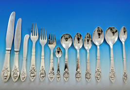 Fuchsia by Georg Jensen Klokke Sterling Flatware Set for 12 Dinner 160 Pieces - £30,357.54 GBP