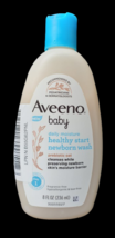 Aveeno Baby Daily Moisture Healthy Start Newborn Wash Fragrance-Free (8 ... - $204.68 MXN