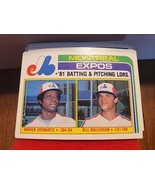 Lot Of 28 1982 Topps Montreal Expos Team Set, HOF Dawson, Carter, Franco... - £11.40 GBP