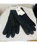 UGG Metisse Tabbed Vent Tech Soft Stretch Leather Gloves, BLACK, Medium,... - $69.00