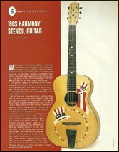 1960&#39;s Harmony Stencil acoustic guitar history article 8 x 11 pin-up photo - £3.30 GBP