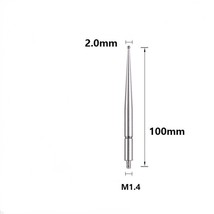 M1.4 Thread 2mm Carbide Ball 100mm Long Contact Points For Dial Test Ind... - $14.73