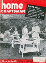Home Craftsman Magazine Aug. 1956 Vol.25 No.4 Vintage DIY&#39;s &amp; Advertising - £6.99 GBP