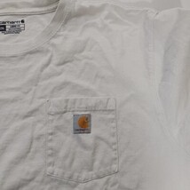 Carhartt K87 WHT Loose Fit Heavyweight Men's 2XL White Short Sleeve Cotton Shirt image 7