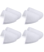 4 Pairs Black White Covered Set-In Shoulder Pads Sewing Foam Pads for Bl... - £18.02 GBP