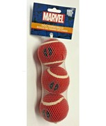 Marvel DEADPOOL Dog Tennis Balls SQUEEKY Set of 3 Pet Toy - $20.37 CAD