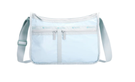 LeSportsac Coastal Sky Patent Deluxe Everyday Trendy Iridescent Pearlize... - $97.99