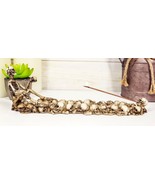 Ebros Skeleton King Sitting by Skull Graveyard Incense Stick Burner 10.5... - $27.83 CAD