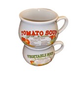 DAT&#39;L DO-IT INC. Two Ceramic Recipe Soup Mug/Bowls One Vegetable &amp; One T... - $12.08 CAD