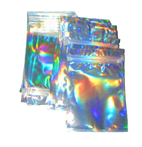 4 X 6  Glossy Mylar Foil Clear Front Silver Rear Zip Lock Pouch Bag 100 PCS - $12.47