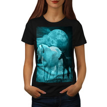 Stallion Friendship Shirt Horse Moon Women T-shirt - £10.44 GBP