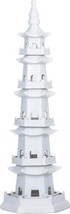 Sculpture Pagoda White Ceramic Hand-Crafted - £577.78 GBP