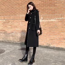 Autumn 2022 Women&#39;s Trench Coat High Quality Coats New Fashion Black Jacket for  - £373.84 GBP