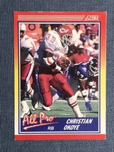 1990 Score #581 Christian Okoye Kansas City Chiefs All Pro Football Card - £0.77 GBP