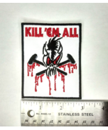 METALLICA Patch &quot;Kill &#39;em All&quot; Embroidered Iron-on Thrash Metal Testamen... - £5.06 GBP