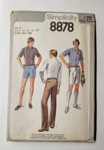 1978 Simplicity Sewing Pattern 8878 Size 32-39 Extra Tall Pants 3 Lengths UNCUT - £11.84 GBP