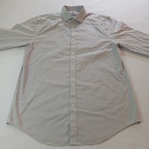 Ryan Seacrest Slim Fit Men Shirt Adult Medium Gray Button Up Long Sleeve 15 1/2 image 4