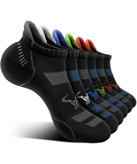 Men's Ankle Running Socks - 6 Pairs Cushioned with Arch Support - $16.03