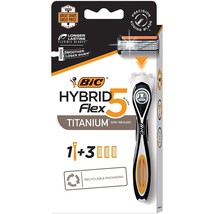 Bic Flex 5 Hybrid Razor - 1 Count Handle &amp; 3 Count Cartridges - $12.19