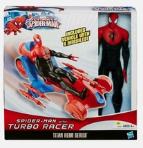 VINTAGE SEALED 2014 Ultimate Spider-Man Titan Hero Figure w/ Turbo Racer - $29.69