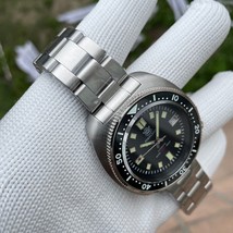 Steeldive SD1970 Automatic Diver Watch Seiko NH35 Movement in Black - £99.24 GBP