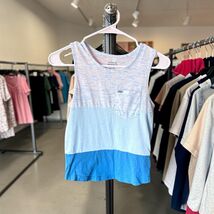 Hurley Boys Small Colorblock Pocket Tank Blue Sleeveless Summer Shirt EUC - $15.84