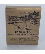 Vintage Matchbook Sonora Towne House Motels Calif Cigarette Matches Unst... - $217.67 MXN
