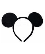 RAT Ears Headbands 12 PCS Plush All Black Party Favors Birthday Costume - £19.12 GBP