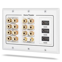 Tri-Sound HDMI RCA Home Theater Wall Plate Connector System - $1,476.09 MXN