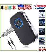 Bluetooth 5.0 Car Receiver - Noise Cancelling AUX Adapter with 16H Batte... - $44.74 CAD