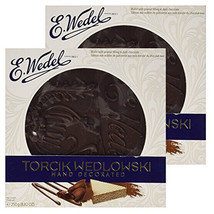 2 Pack E.Wedel Torcik Wedlowski Hand Decorated Wafer Cake Peanut Filling Wedel - £15.56 GBP