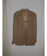 LANDS&#39; END HARRIS TAN TWEED BLAZER  44 L - $137.13 CAD