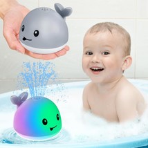 Gigilli Light Up Whale Bath Toys Sprinkler For Babies 6-12 12-18 Months ... - $38.94