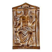 Olympian God Zeus Ceramic Tile Wall Relief Décor 11.41 in - $47.50