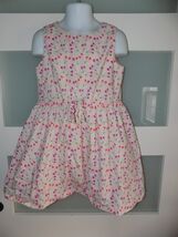 Crewcuts Cherry Print Pink Lined Dress Size 5 Girl's - $15.00