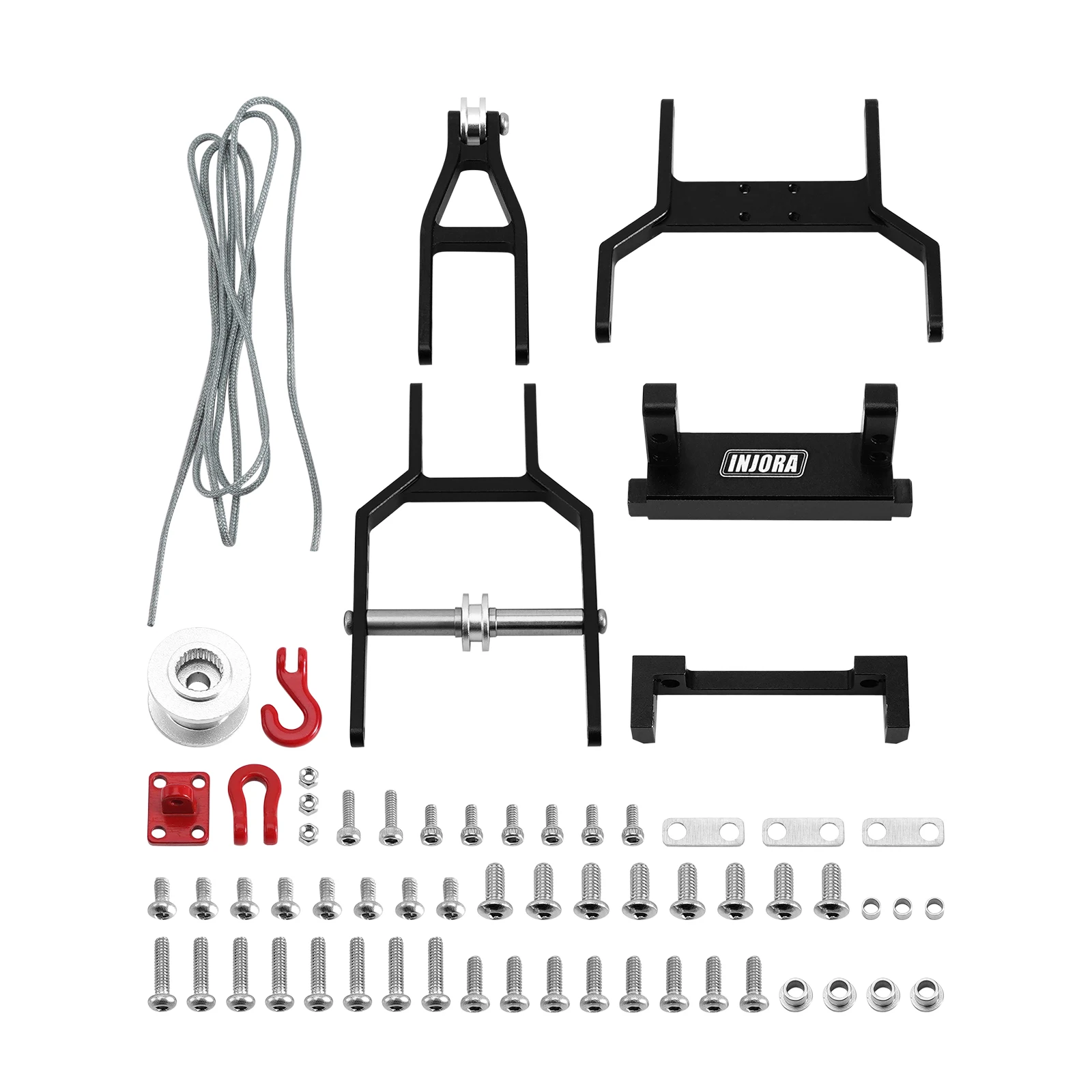 [Crane Kit BK] INJORA INJS2065-360 Waterproof 7KG Winch Servo &amp; Tow Truc... - $34.78