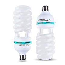 2Pcs 85W Light Bulb 5500K CFL Roas Daylight Spiral Softbox Lighting Kit ... - £42.28 GBP