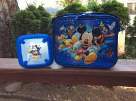 Mickey Mouse Lunchbox Box &amp; Sandwich Box Set - £19.87 GBP