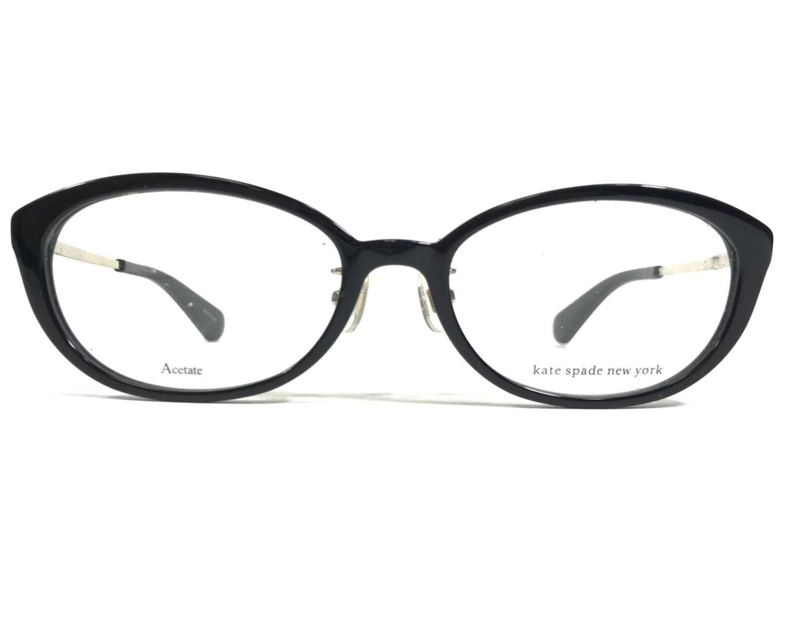 Primary image for Kate Spade Eyeglasses Frames LADANNA/F 807 Black Gold Round Full Rim 52-18-140