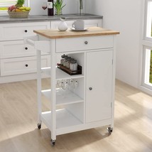 25 Point 98&quot;X 15 Point 55&quot;X 34 Point 06&quot; (Lxwxh) Kitchen Island On Wheels With - £135.04 GBP