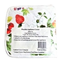 Precidia Floral Fruit Can Opener Appliance Cover White Vinyl 7.5 x 9.5 x... - $15.86