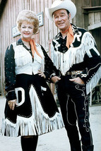 Roy Rogers 11x17 Mini Poster with Dale Evans in cowboy outfits later pose rare - £14.15 GBP