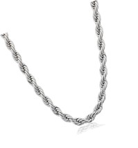 Collection Stainless Steel 6MM Rope Chain Necklace, 18 or 24 - £117.11 GBP