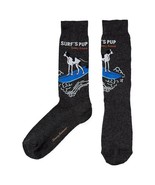 Tommy Bahama SURF&#39;S PUP Surfing Dog Dark Grey Heather Crew Socks Men&#39;s O... - $9.99