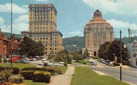 Court House City Hall Asheville North Carolina 1950s chrome postcard - £3.91 GBP