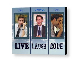 Framed Jim Halpert The Office TV Show Live Laugh Love Parody 8.5 X 11 Print - £15.28 GBP