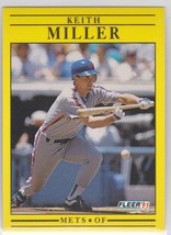 M) 1991 Fleer Baseball Trading Card - Keith Miller #155 - $36.97 MXN